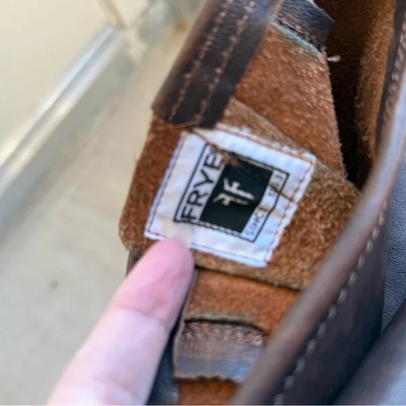 Frye Dark Brown Leather Boots - Picture 2 of 5